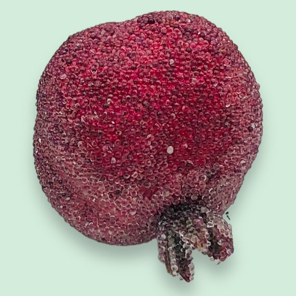 Lot of 10 Faux Sugared Fruit Apples Pears Red Green Yellow - Picture 10 of 12